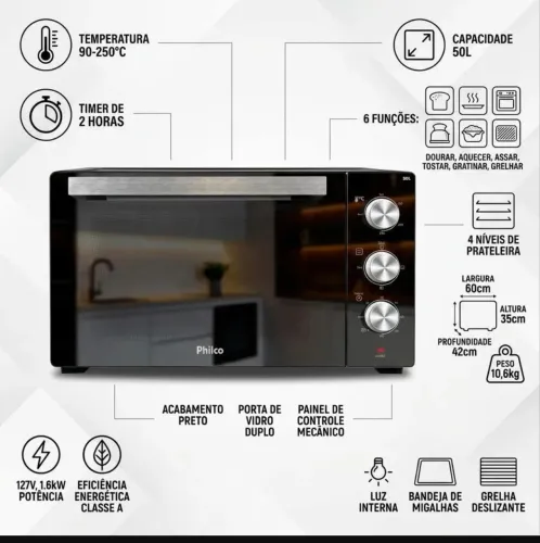 Forno Philco Espelhado