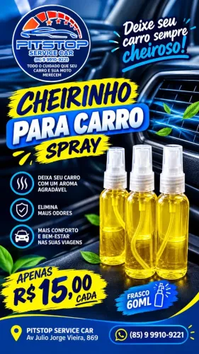 Aromatizante Spray Cheirinho Carro Novo