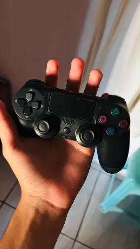 Controle ps4 joystick sem fio bluetooth funciona em ps3 também
