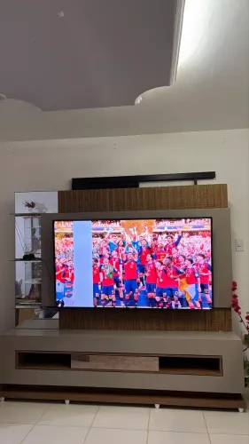 Estante para Sala Home para Tv 60 Pol 210cm Soleil D05 Griz Carvalho Nobre