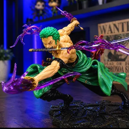 Action Figure Roronoa Zoro Três Espadas - One Piece