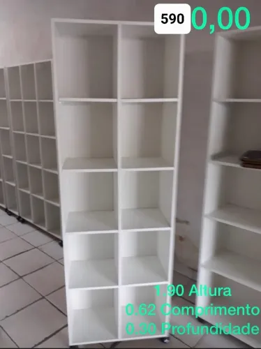 Colmeia estante de livros 100% MDF novo 1.90x0.60