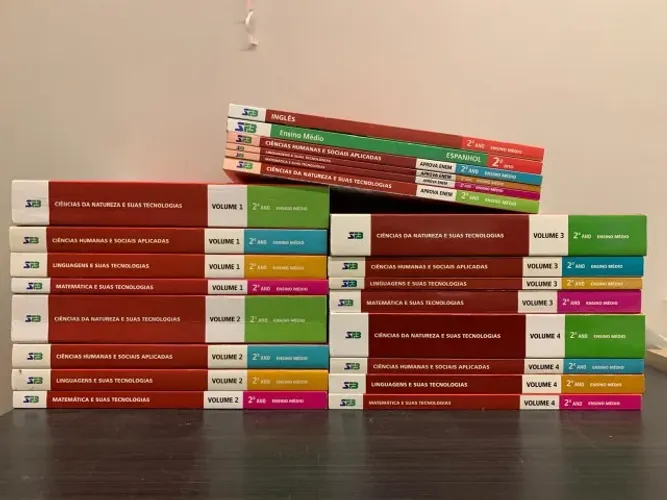 Livros SFB (Sistema Farias Brito) - 2 Ano Ensino Medio Kit Completo