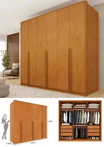 Guarda Roupa 6 portas 6 gavetas