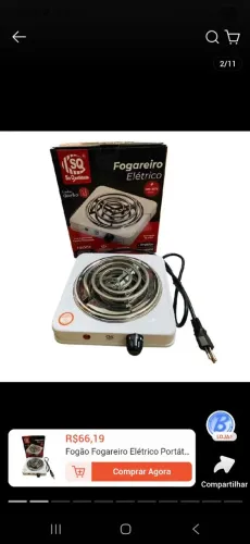 FOGAO ELETRICO 01 BOCA 220V