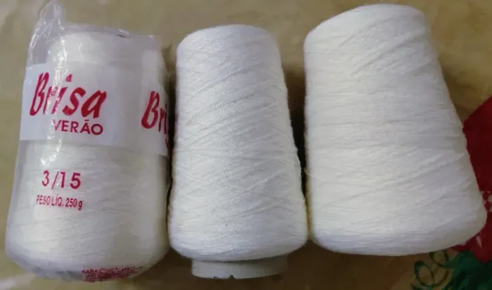 Kit com 3 Cones Brancos Brisa Verão