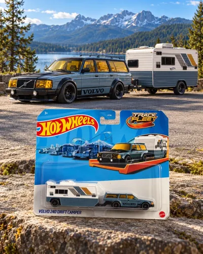 VOLVO 240 DRIFT CAMPER | HOT WHEELS TRACK FLEET