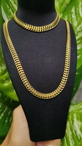 Conjunto feminino gargantilha e pulseira aço Inoxidável