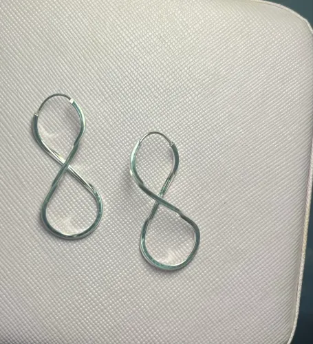 Argola infinito prata 925