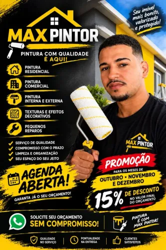 Pintor com profissionalismo qualidade, atenção que tem promoção rolando