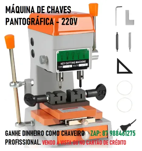 VENDO MÁQUINA DE CHAVES PANTOGRÁFICA - 220V - PRONTA PARA O TRABALHO