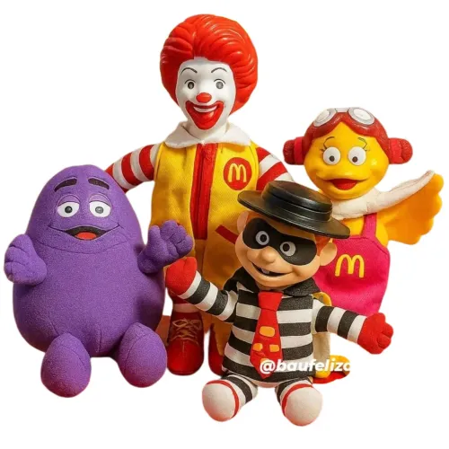 Pelúcia Turma Ronald Mc Donald's (unidade) oficial Estrela 2001<br>70 / 78 / 9
