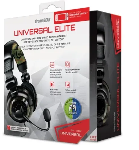 Fone de Ouvido Headset Gamer Universal Elite Dreamgear DGUN-2574 Camuflado Lacrado