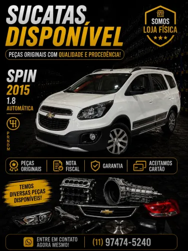 SUCATA SPIN 1.8 AUTOMÁTICO