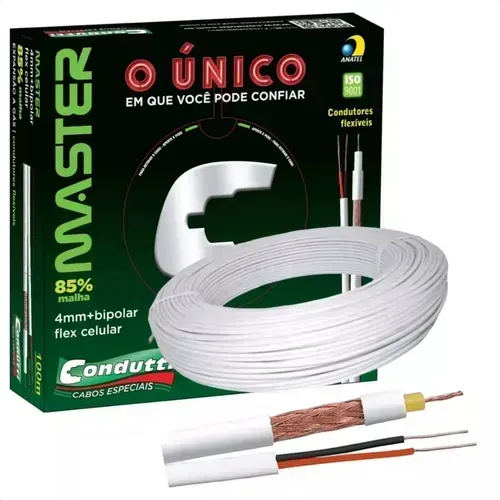 Cabo Coaxial para Cameras 100 metros Condutti *NOVO*