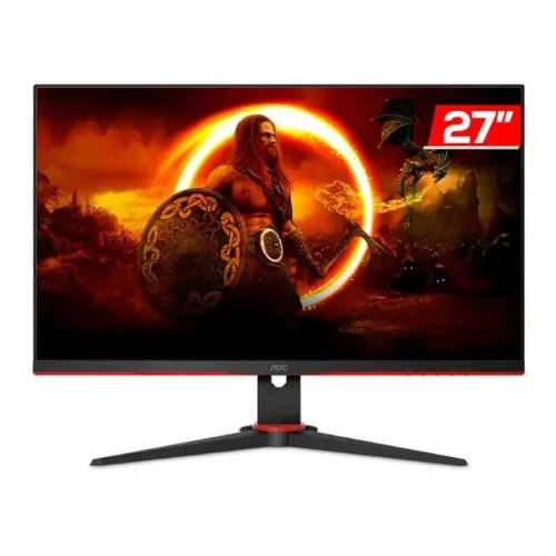 Monitor Gamer AOC 27G2E1. 27" IPS Full HD. 100Hz. 1ms. Estado de novo