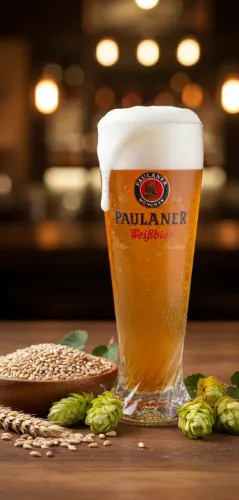 Copo/Taça de Cerveja Paulaner Weissbier 500ml