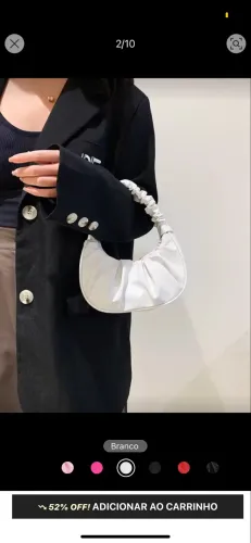 Bolsa branca de Mão