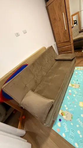 Sofá cama veludo holanda