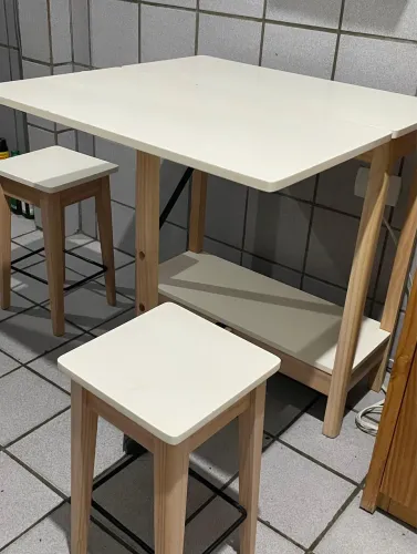 Mesa Dobrável Tatá C/ 2 Bancos Tok&Stok