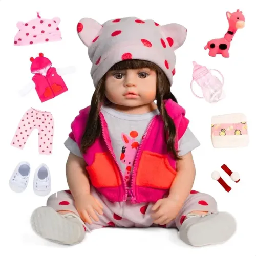 Boneca Reborn Girafinha 45cm
