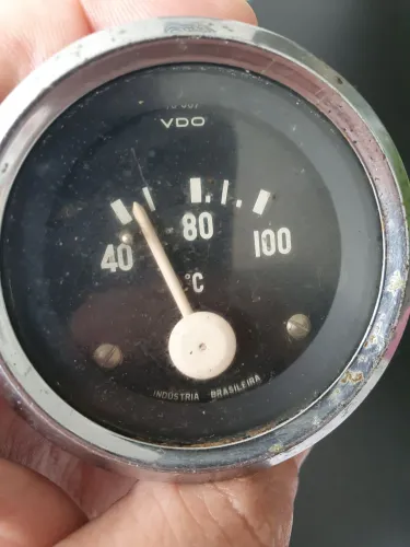 Relógio Marcador De Temperatura Vdo Antigo Raro