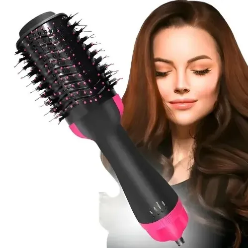 Escova Secadora 4 em 1 - Alisa, Modela, Seca e Dá Volume