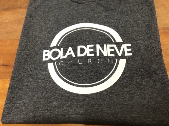 Camiseta Bola de neve cinza mescla