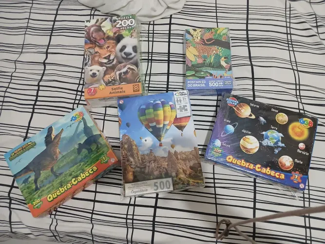 5 quebra-cabeças brinquedos
