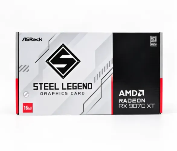 Placa de Vídeo Asrock Radeon RX9070 XT Steel Legend 16GB GDDR6 PCI-Express