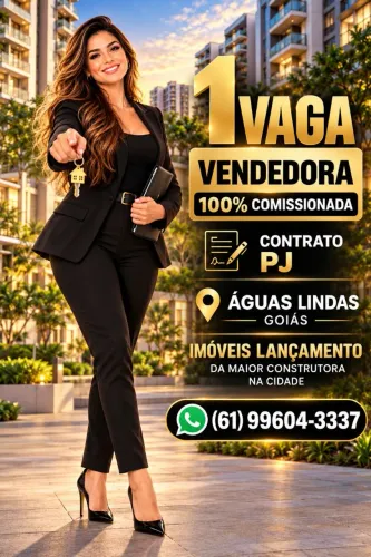 Vaga vendedora águas lindas Go