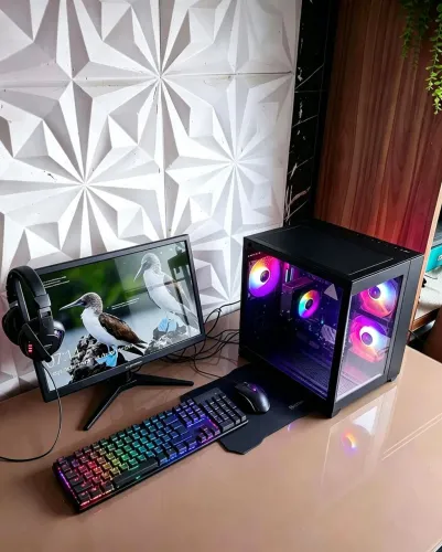 PC GAMER RYZEN 5 4600G, 16GB DE RAM, SSD256GB, MONITOR, TECLADO, MOUSE, HEADSET RGB, COMPL