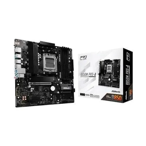 Placa Mãe ASRock B850M PRO-A, Chipset B850, AMD AM5, mATX, DDR5