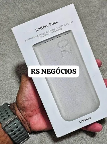 Carregador Portátil Samsung Original 20.000, Lacrado + NF (Até 12x)