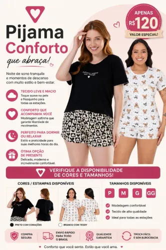 Pijama feminino