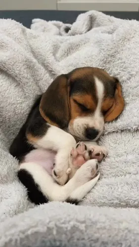 Beagle alegre e carinhoso