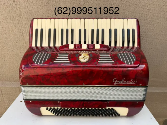 Acordeon sanfona gaita Galante em 4/5 de voz tamanho normal 