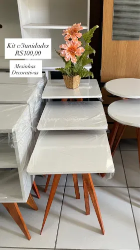 Kit de mesinhas em MDF