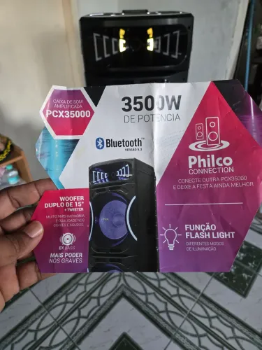 Caixa de som amplificada PCX,35000W de potência, Philco, com nota fiscal e garantia de f