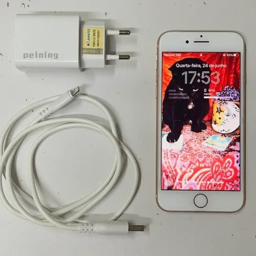 iPhone 8 256g rose novíssimo sem marcas de uso