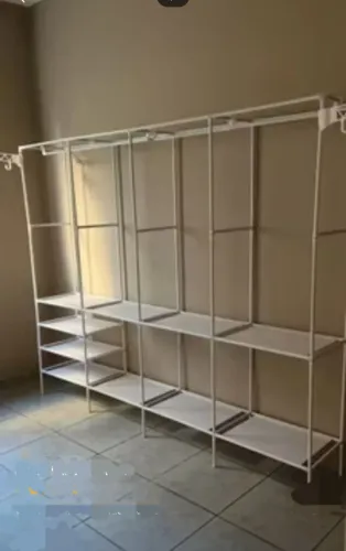 Guardada roupas desmontável arara casal gigante