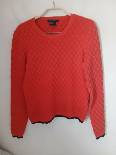 SUÉTER TRICÔ FEMININO ARMANI EXCHANGE VERMELHO ORIGINAL TAMANHO M
