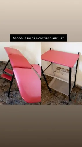 Maca e carrinho auxiliar, NÃO FAÇO ENTREGA