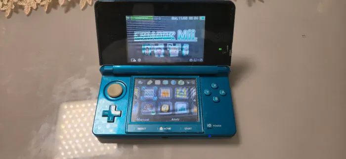 Nintendo 3DS Aqua Blue - Completo na Caixa + Acessórios Originais