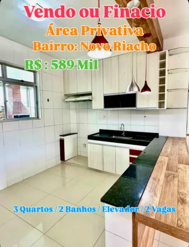 Vendo ou Financio Área Privativa 3 Quartos Contagem