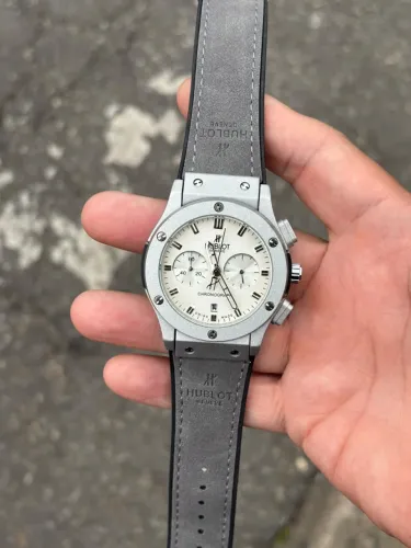 Relógio Hublot Cronografo Elegante Social Masculino Tam 44mm Envio Rápido