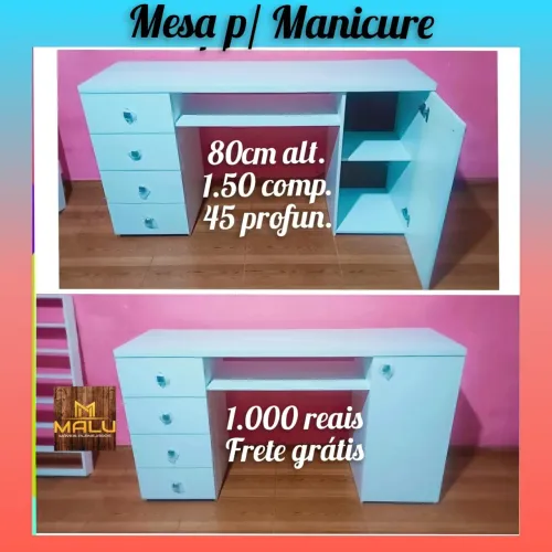 Promoção mesa para manicure