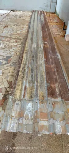 Telhas de zinco usadas 9mts aceita proposta 
