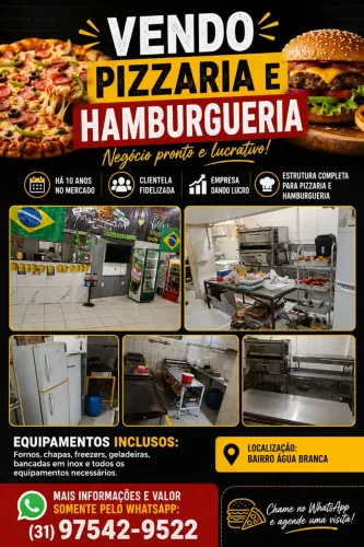 Hamburgueria e pizzaria bairro água branca 