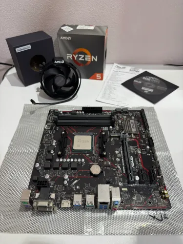 Kit Upgrade Processador Ryzen 5 3600 + Placa-Mãe Asus B450m